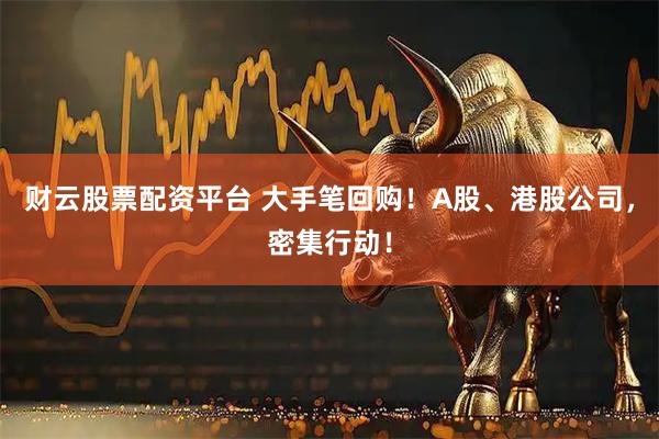 财云股票配资平台 大手笔回购！A股、港股公司，密集行动！